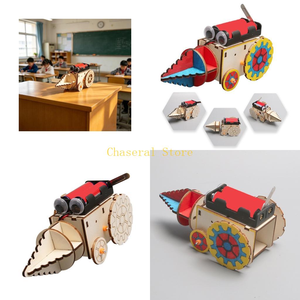 Science Project Kit - E7CE DIY Wooden Drilling Machine Toy