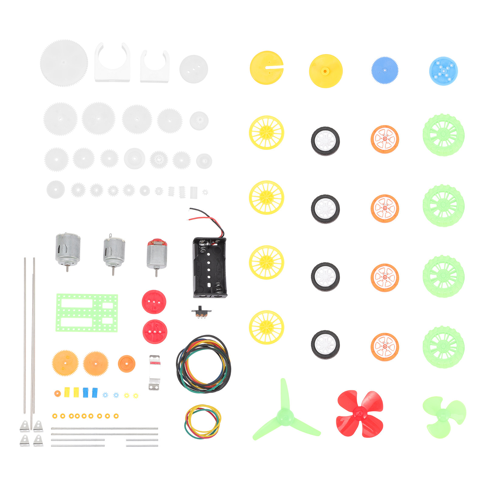 112Pcs Dc Motor Gear Kit Plast - Science Kit 评论和价格